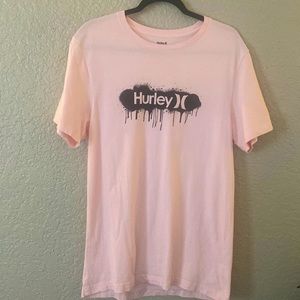 Pink Hurley Tee, Short Sleeve, Size Large